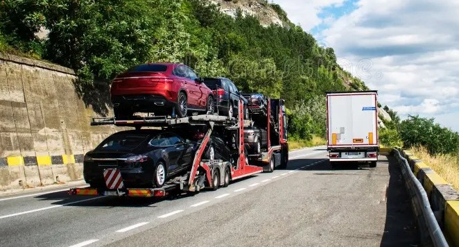 Go Auto Freight transport truck on highway