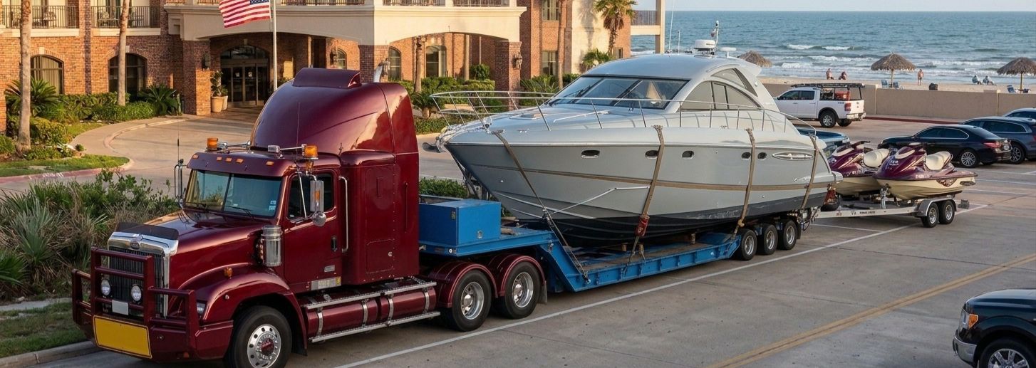 Auto transport multi-car carrier on highway
