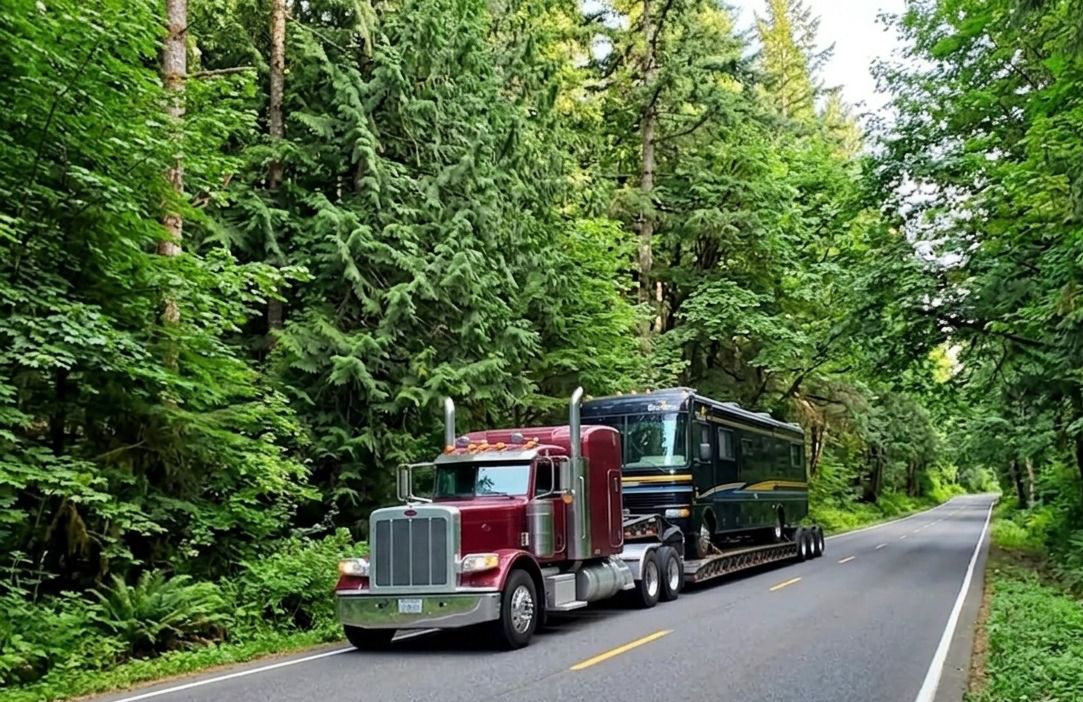 Go Auto Freight car carrier delivering vehicle across the USA