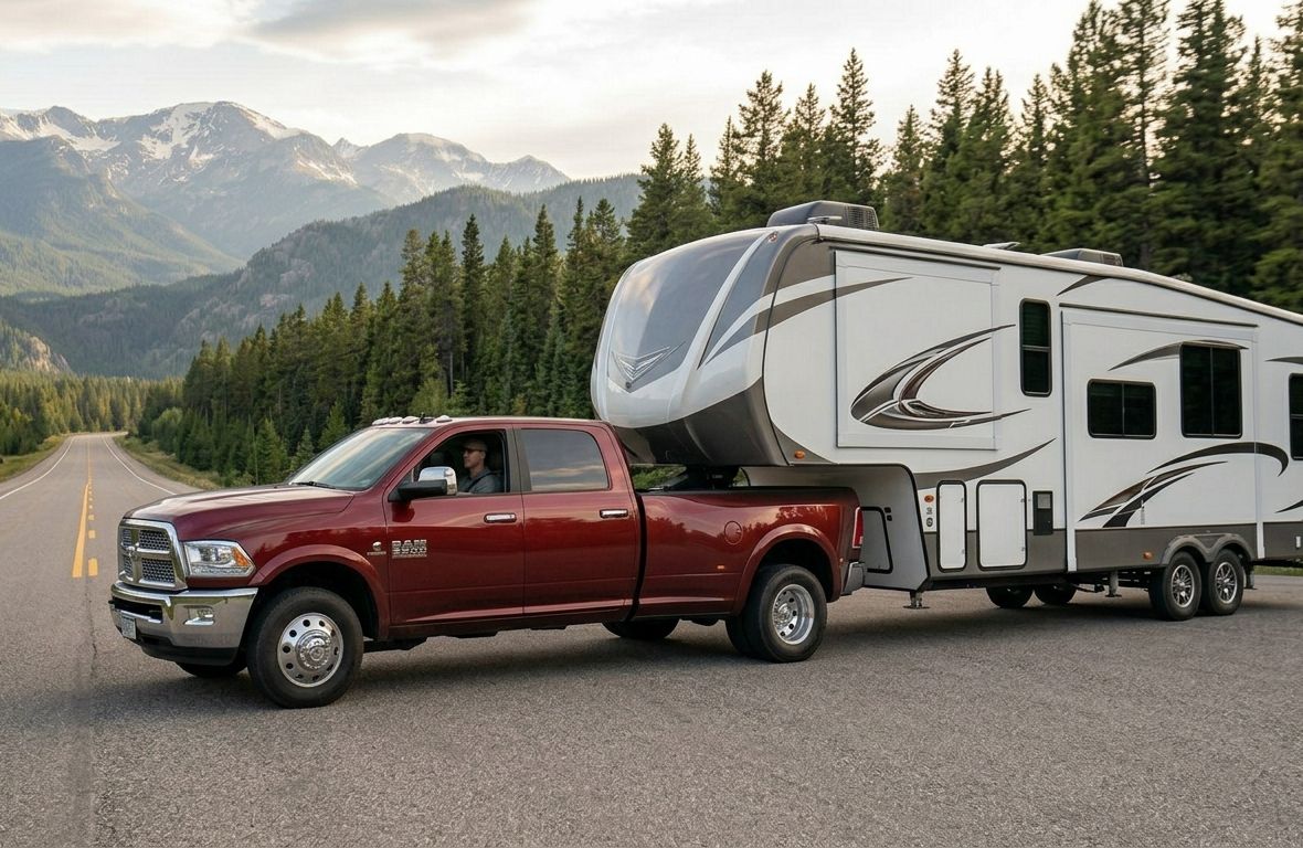 Open and enclosed auto transport trailers side by side